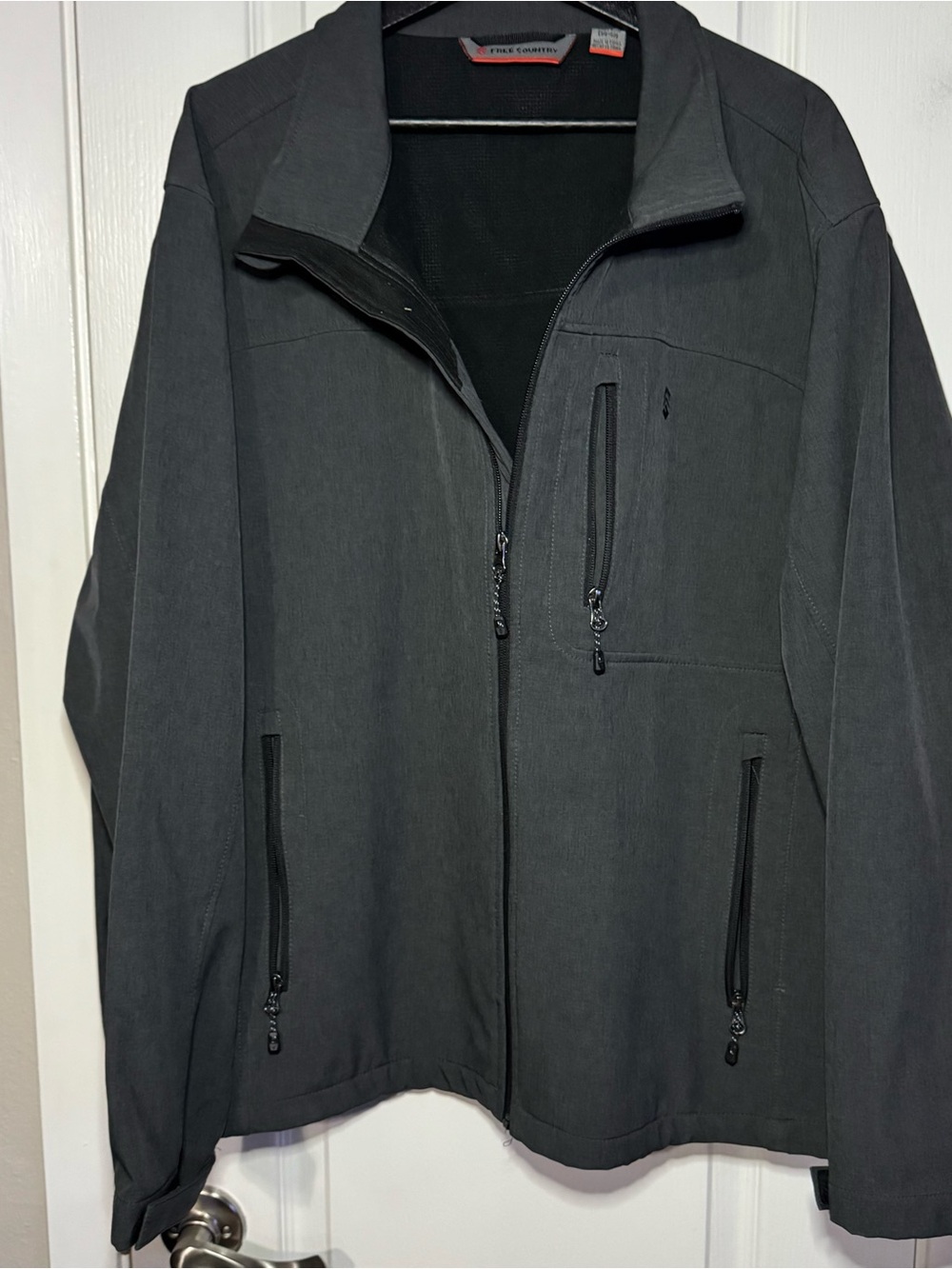 Free Country Men's Dark Gray Performance Softshell Jacket